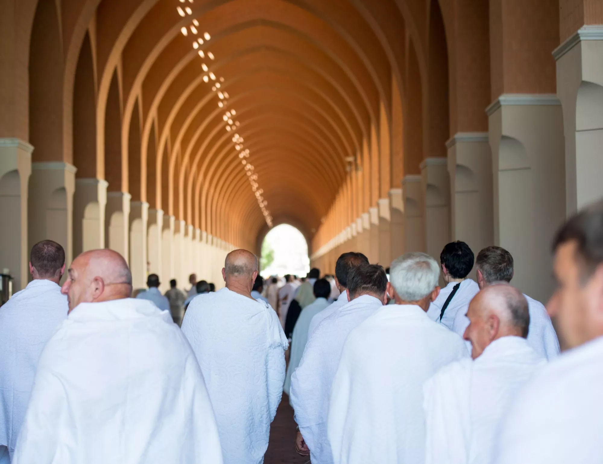 Pilgrims walking